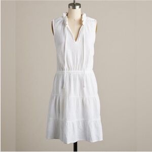 Joie White V-Neck Midi Dress